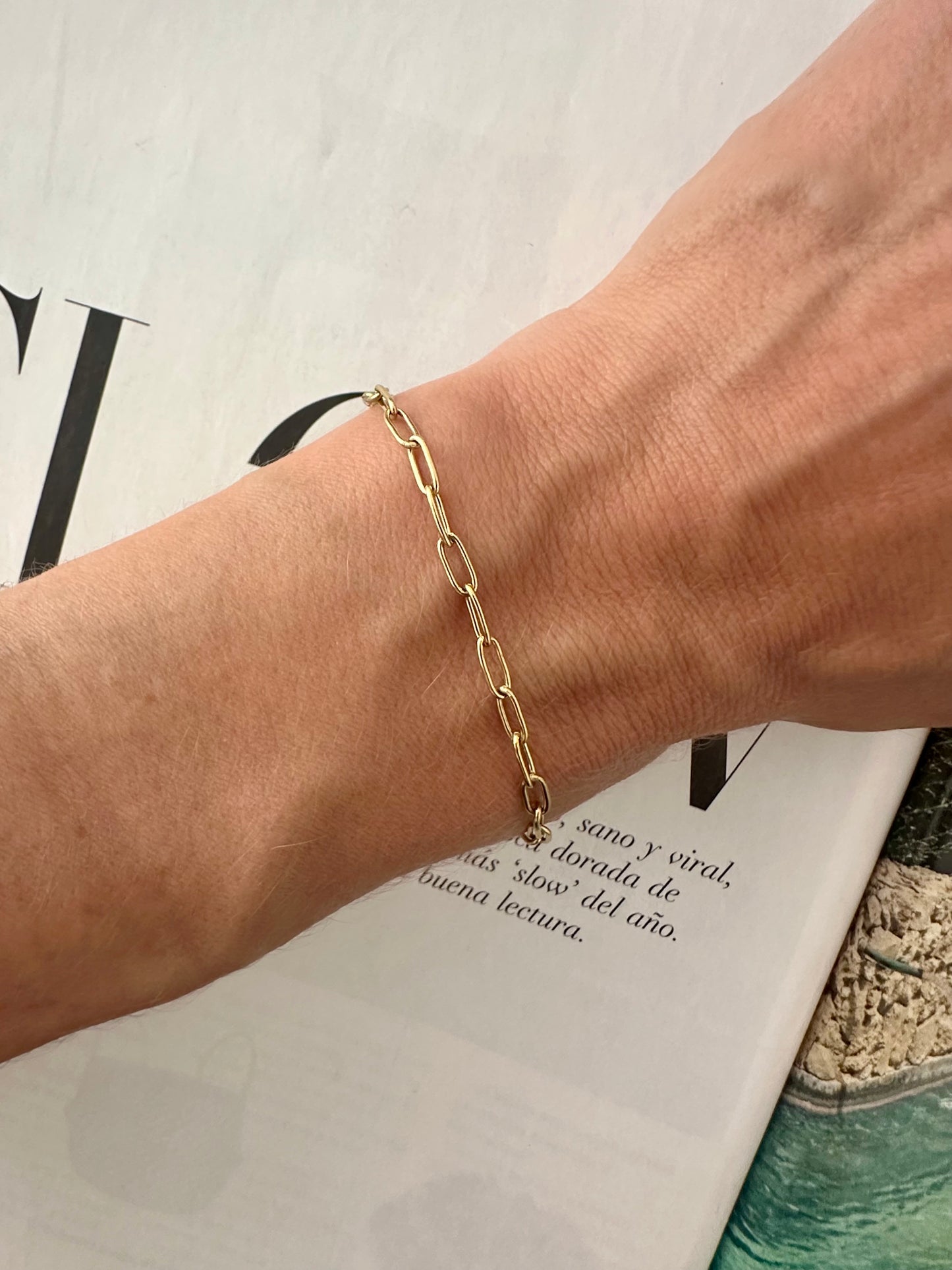 Pulsera PAPERCLIP Dorado