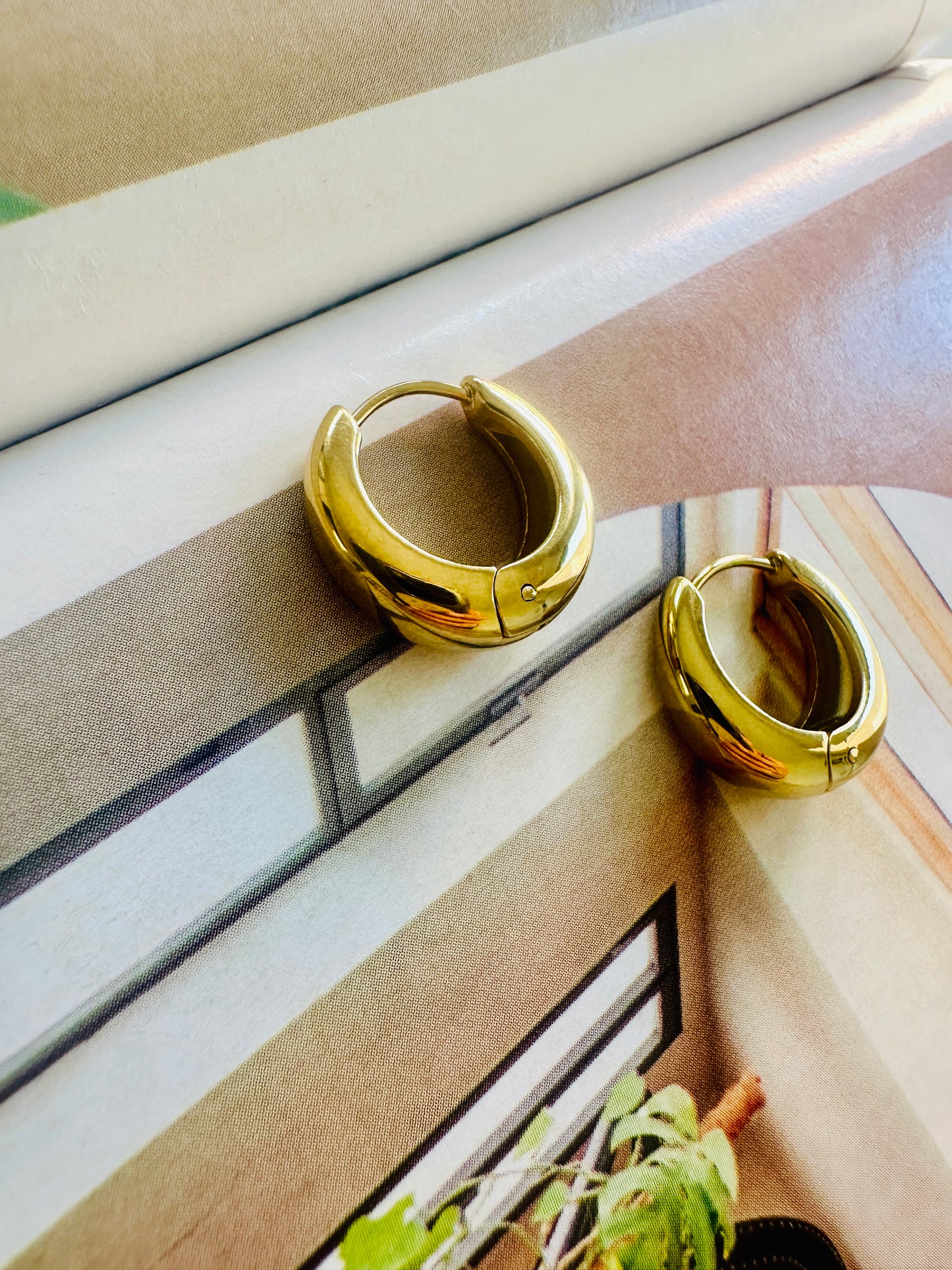 Aros CUBANITA Grande Dorado
