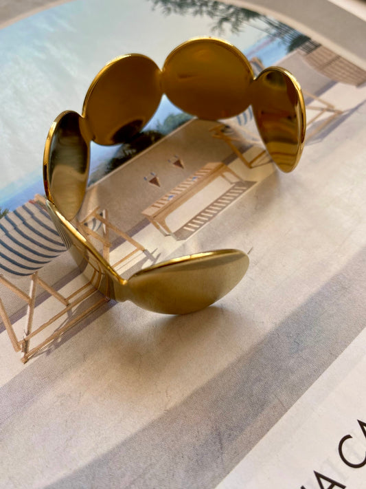 Brazalete CIRCULOS Dorado