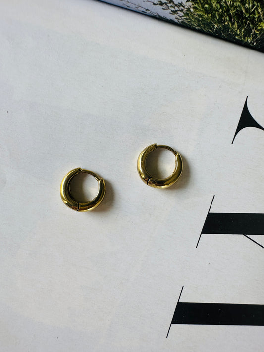 Aros CUBANITA Pequeño Dorado