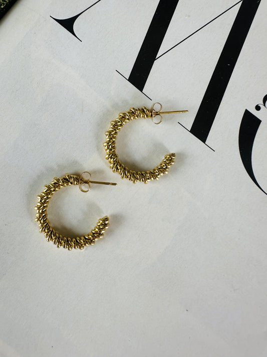 Pendientes ECLAT Mediano Dorado