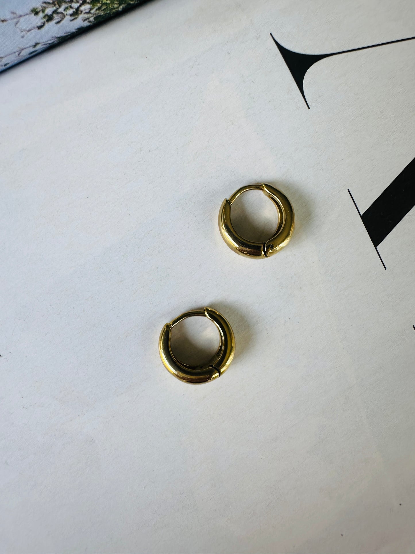 Aros CUBANITA Pequeño Dorado