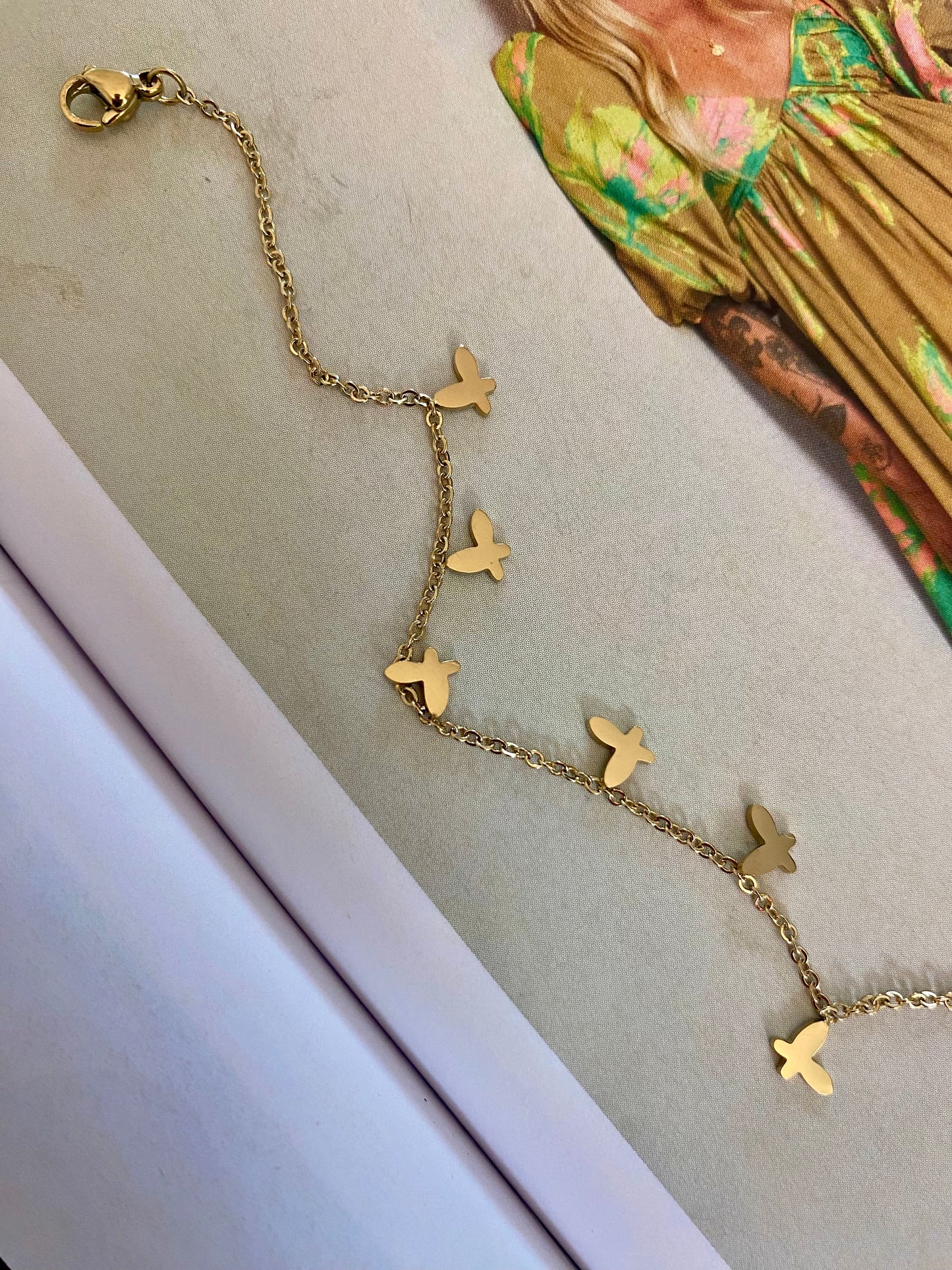 Pulsera MARIPOSAS Dorado