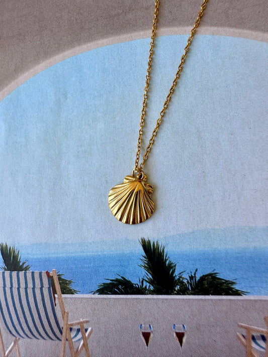 Collar Concha de Mar Dorado