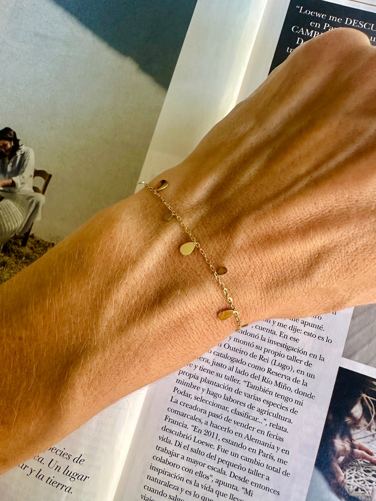 Pulsera LÁGRIMA Dorada