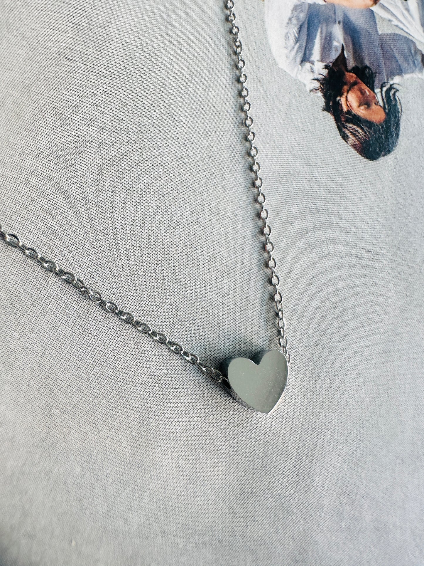 Collar Corazón MINI Plateado