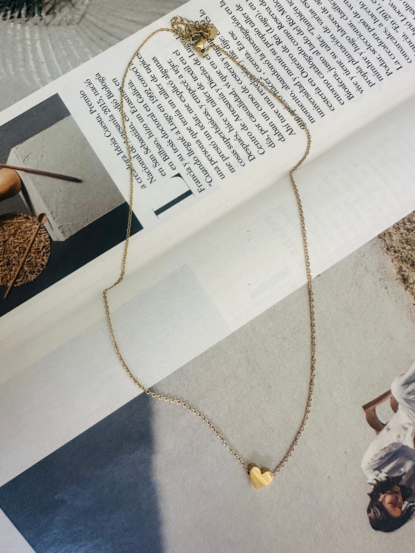 Collar Corazon MINI Dorado