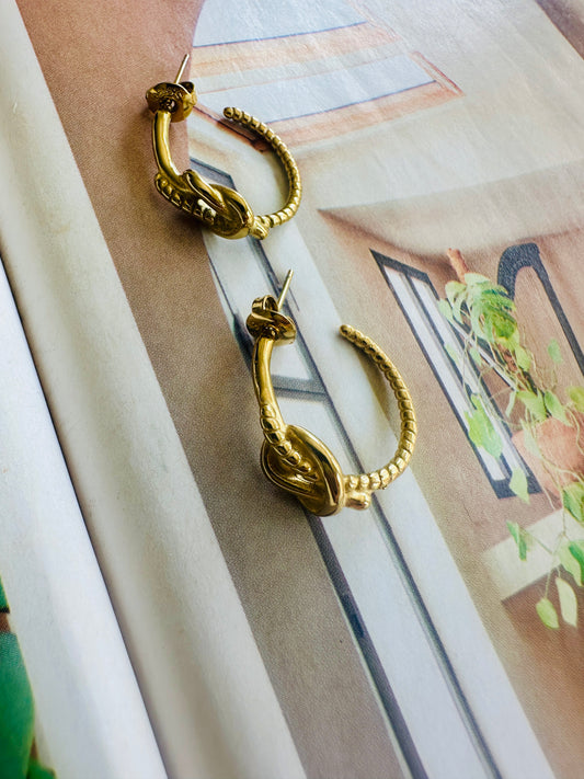 Pendientes NUDO Dorado