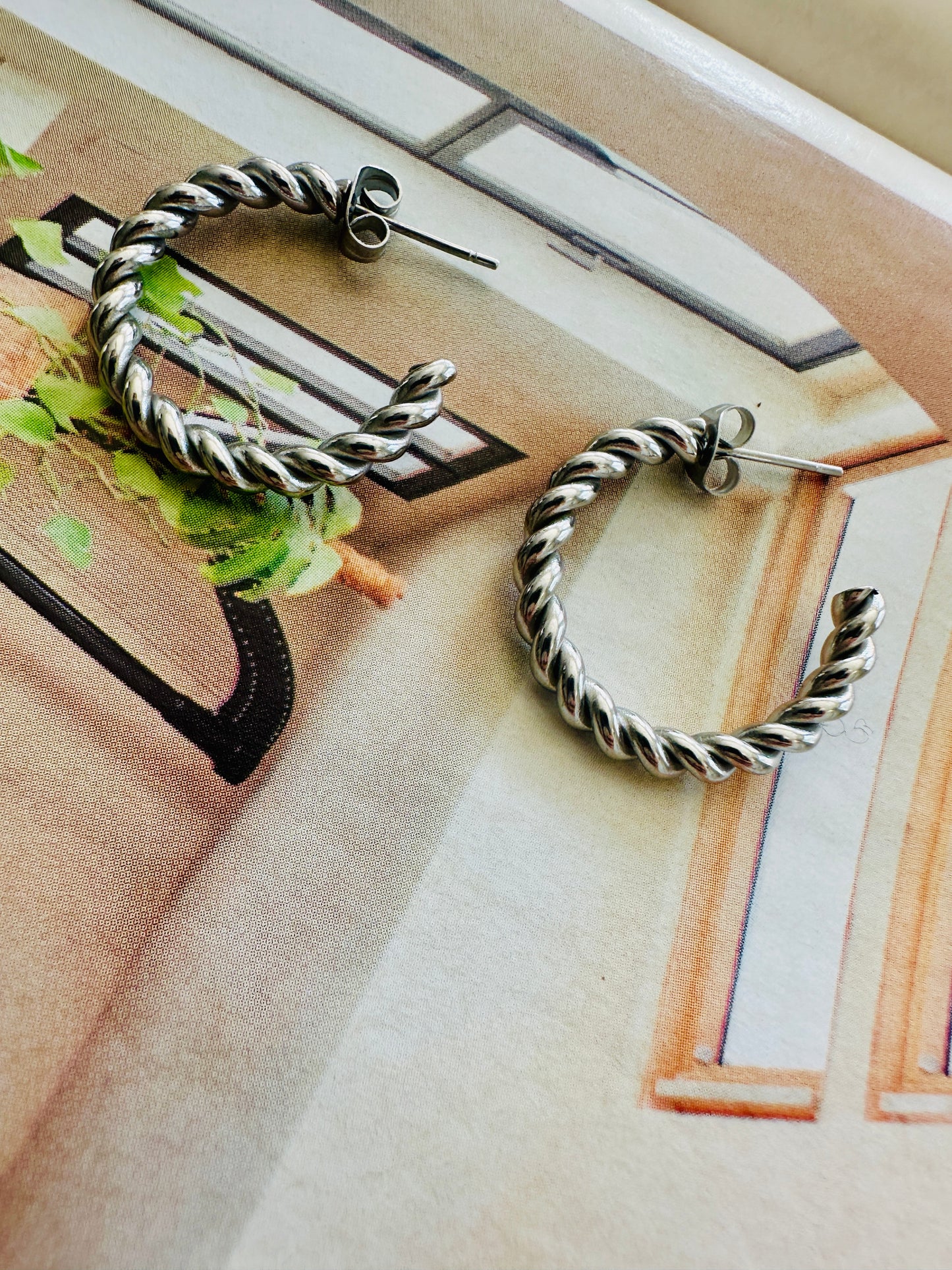Pendientes BRAID Plateado