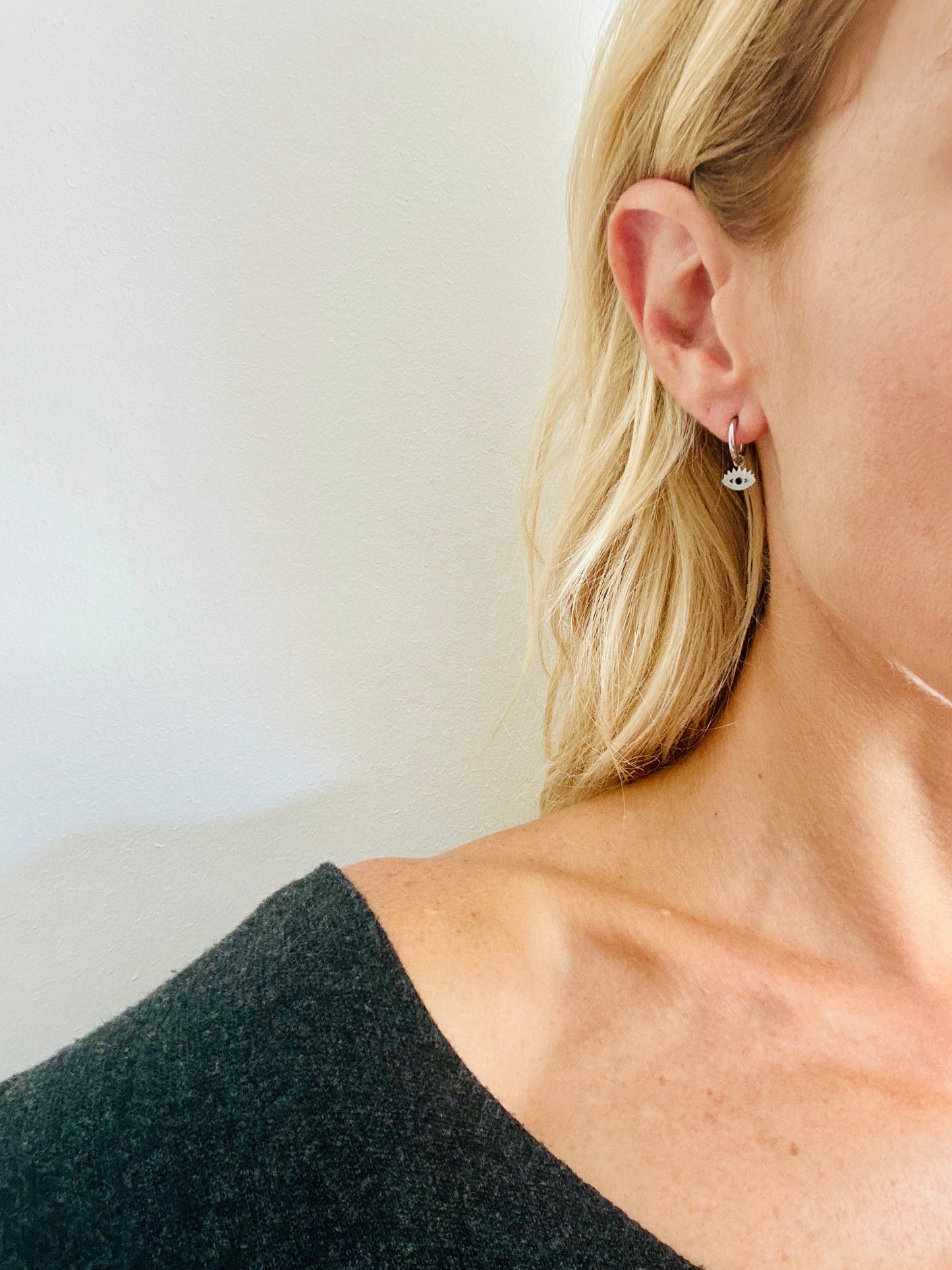 Pendientes OJO TURCO Plateado
