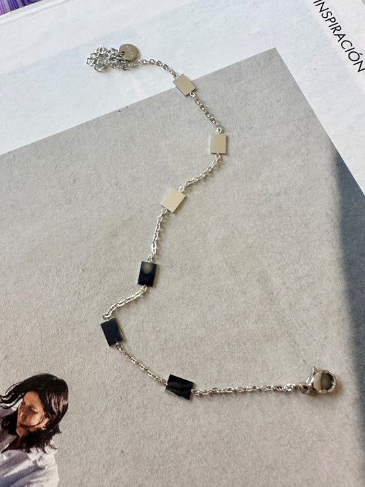 Pulsera CUBO Plateada