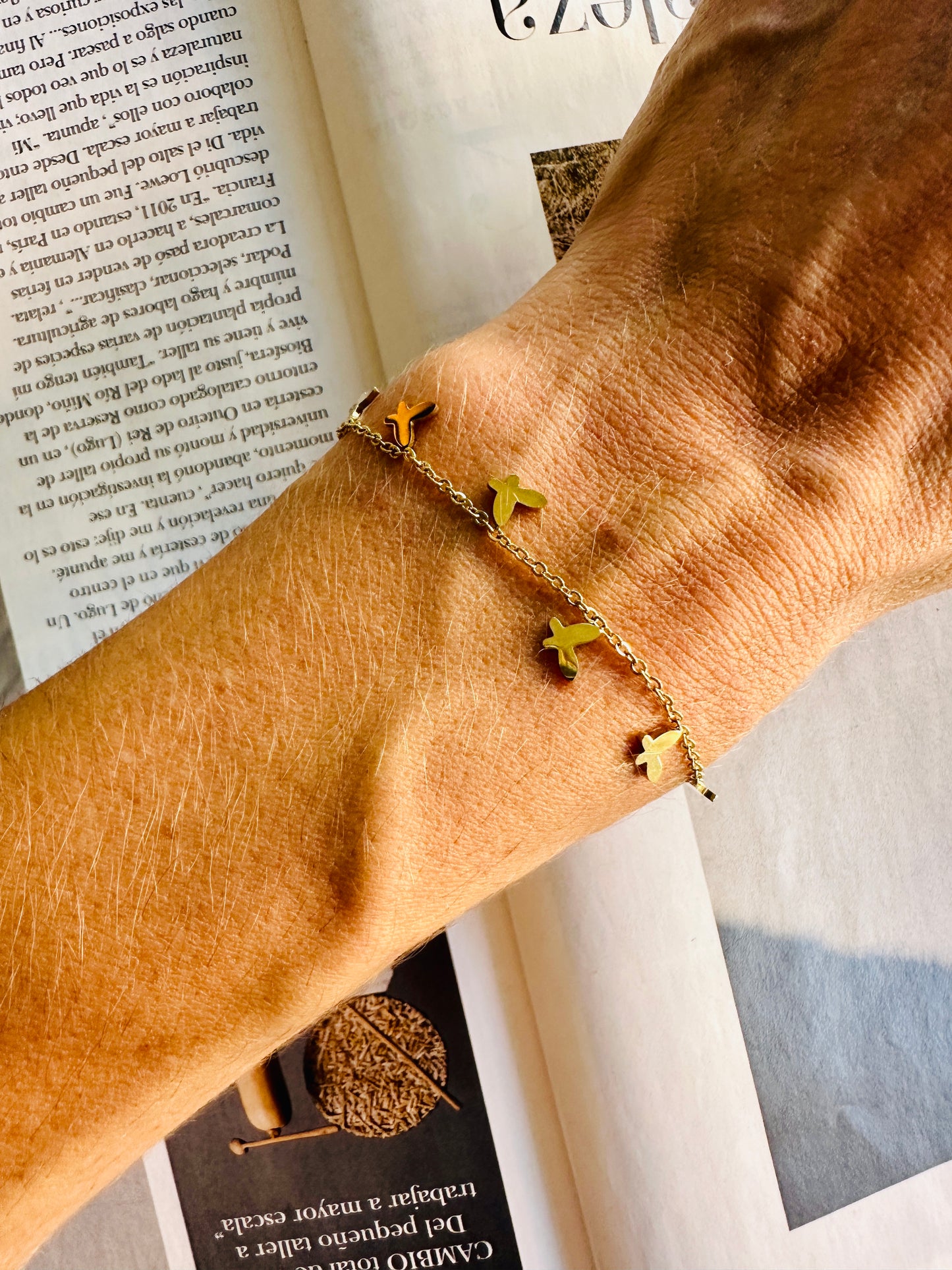 Pulsera MARIPOSAS Dorado