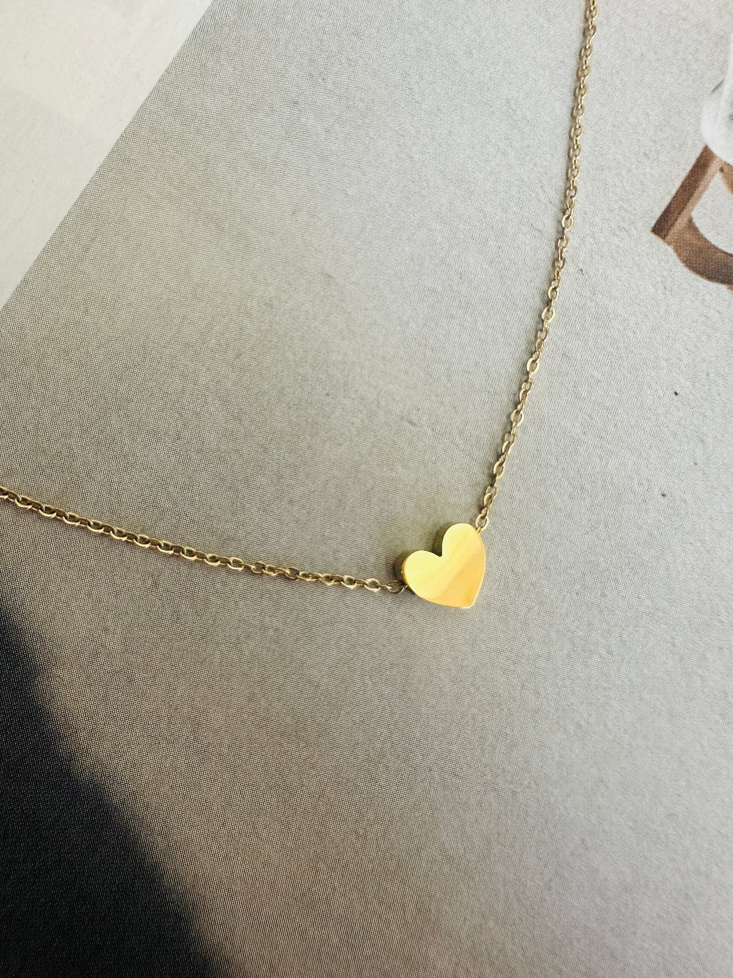 Collar Corazon MINI Dorado