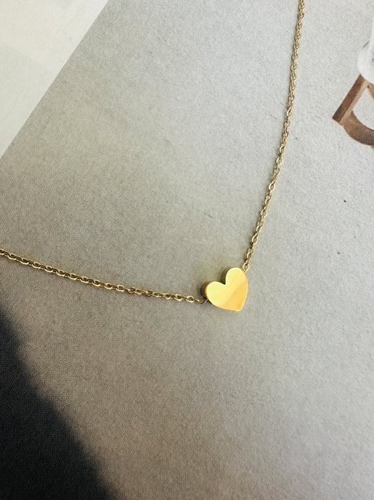 Collar Corazon MINI Dorado