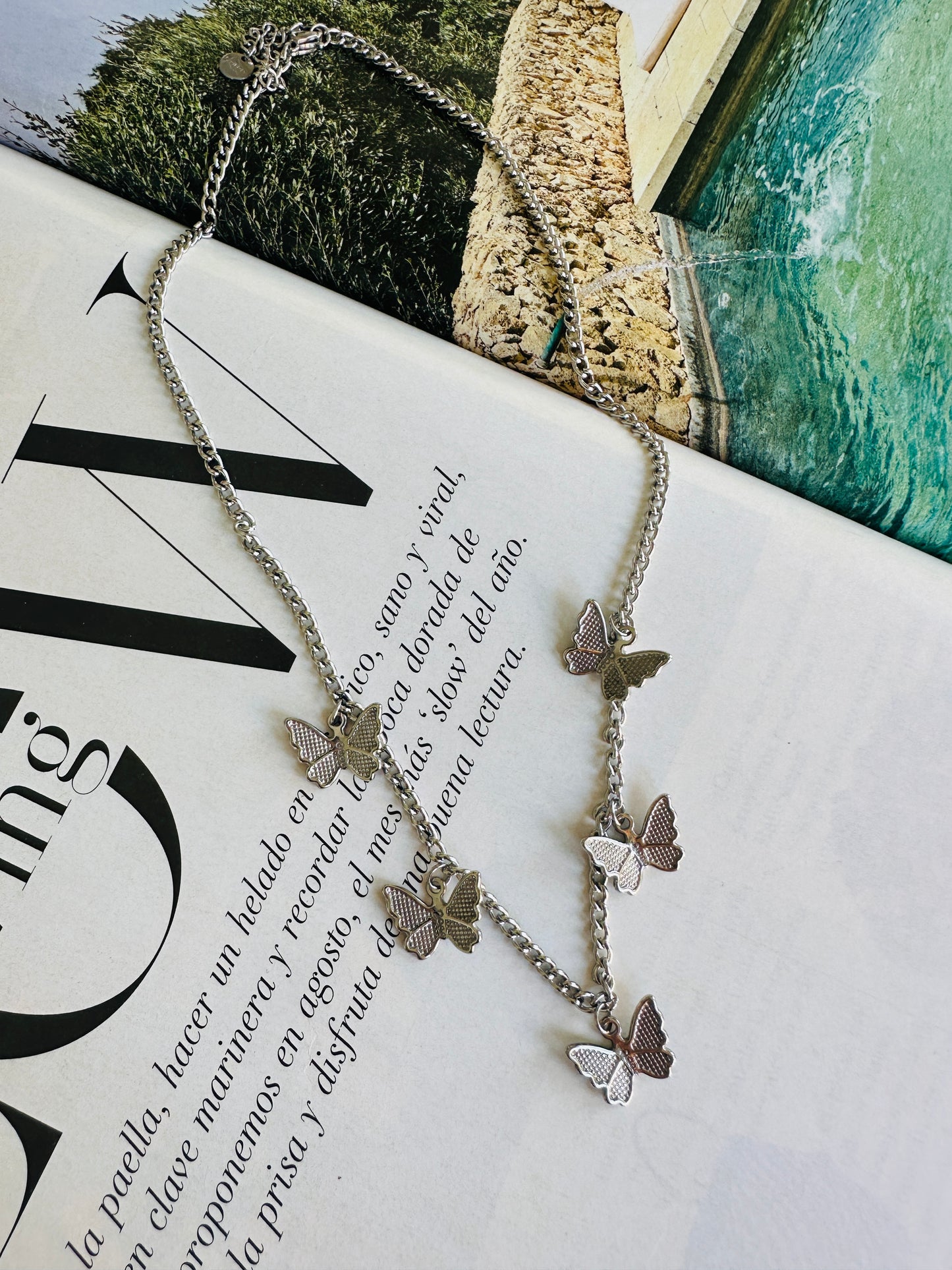 Collar MARIPOSAS Plateado