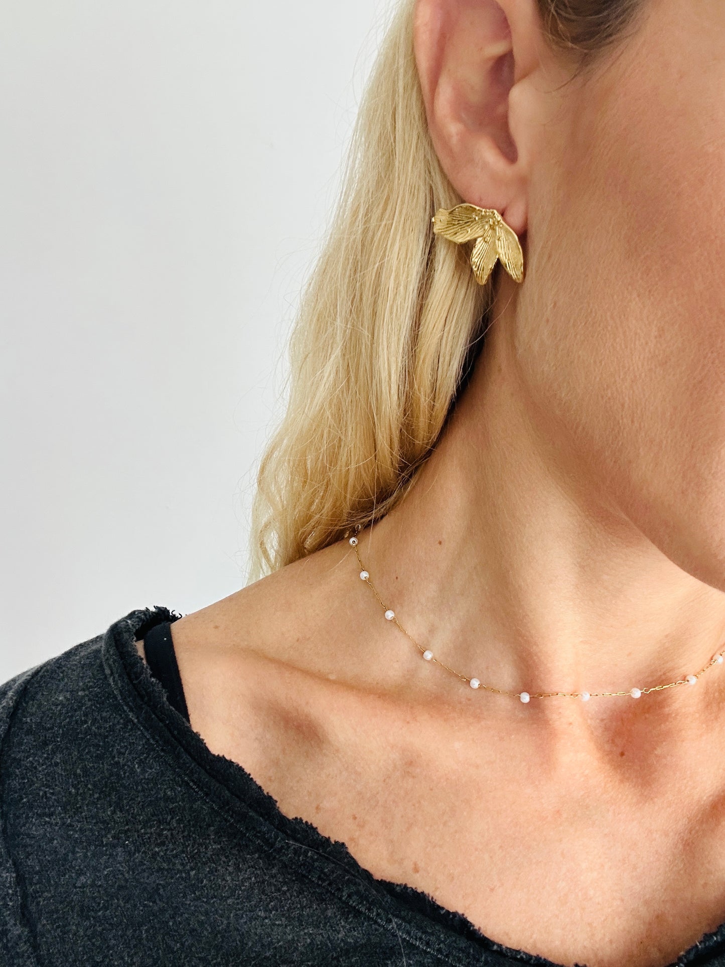 Pendientes PÉTALOS Dorado