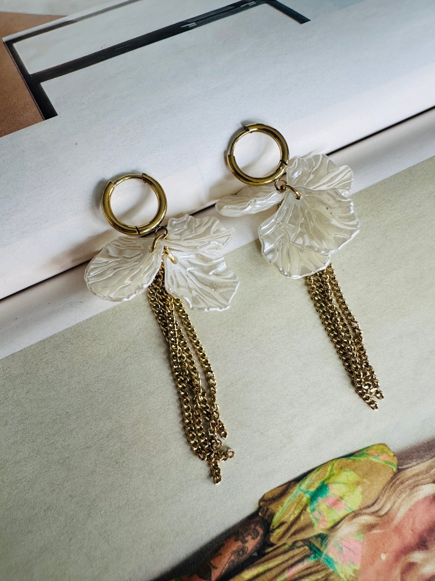 Pendientes NÁCAR Cadena