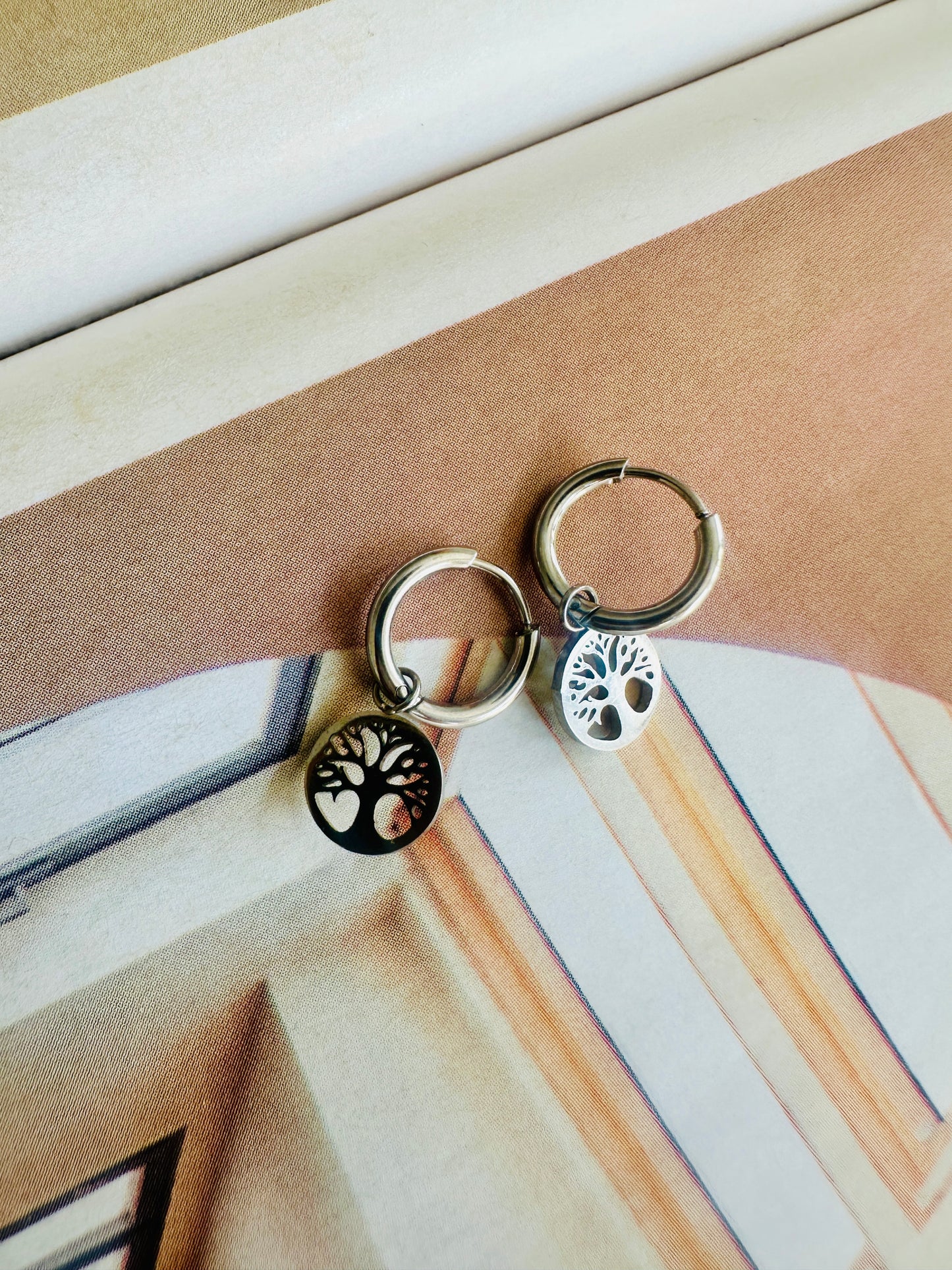 Pendientes ARBOL de la VIDA Plateado