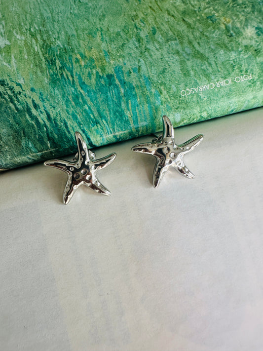 Pendientes ESTRELLA de MAR Plateado