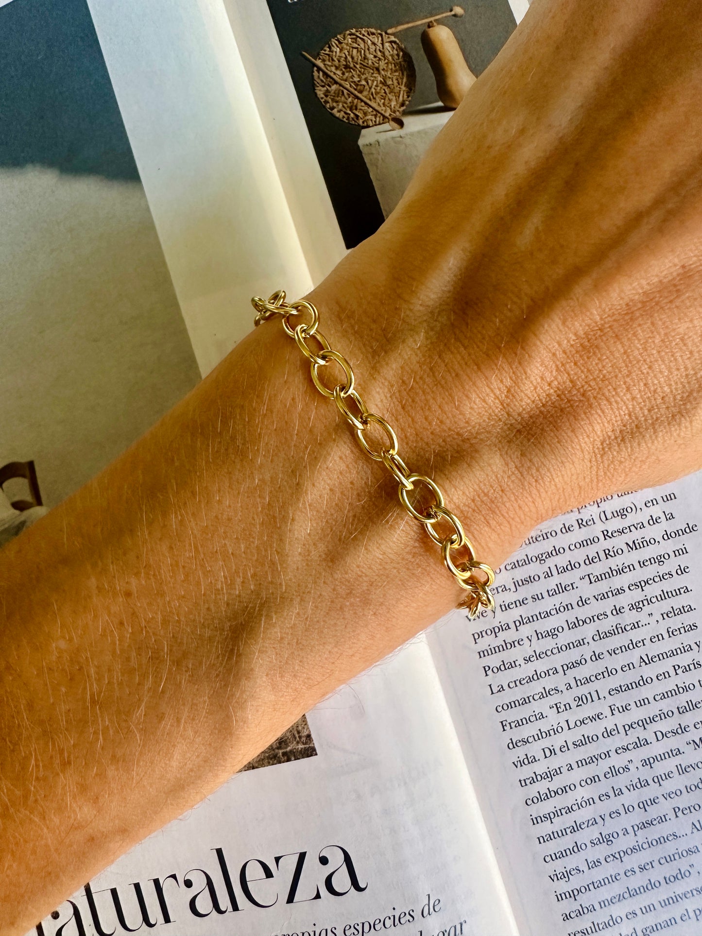 Pulsera ESLABONES Dorado