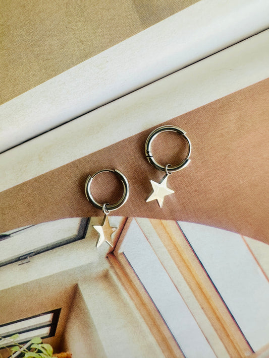 Pendientes ESTRELLA Plateado
