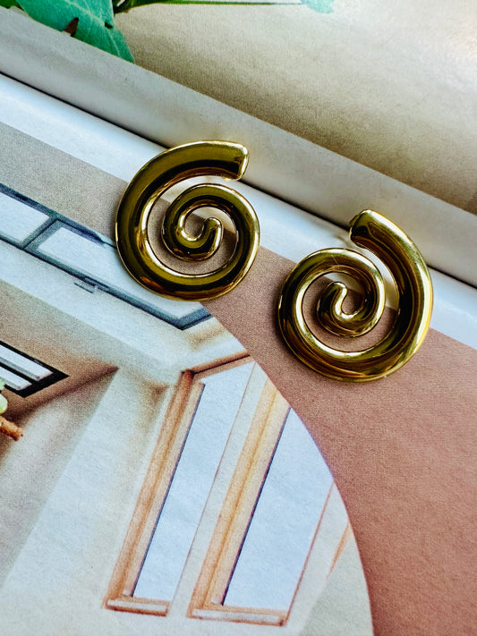Pendientes SPIRAL Dorado