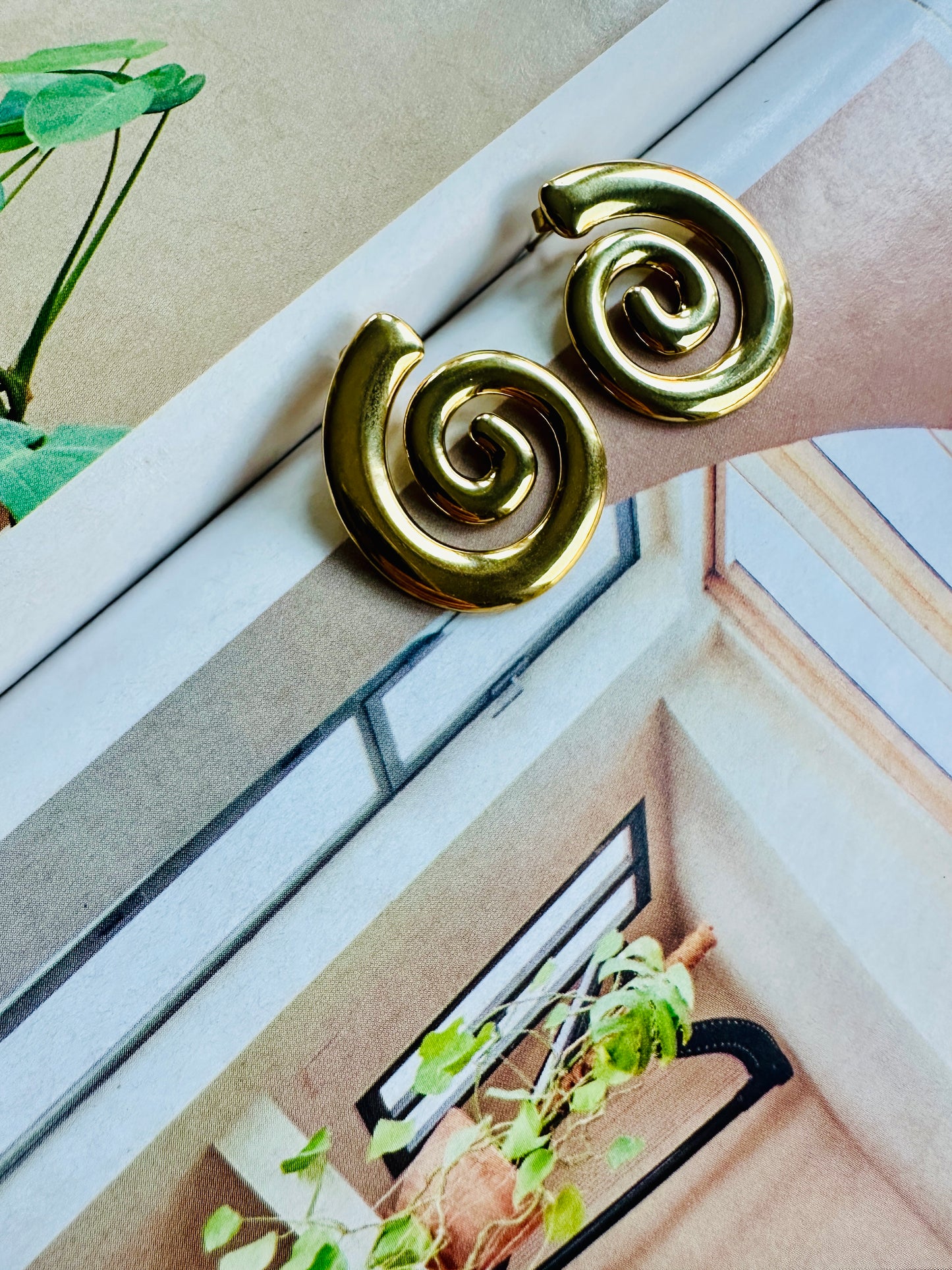Pendientes SPIRAL Dorado