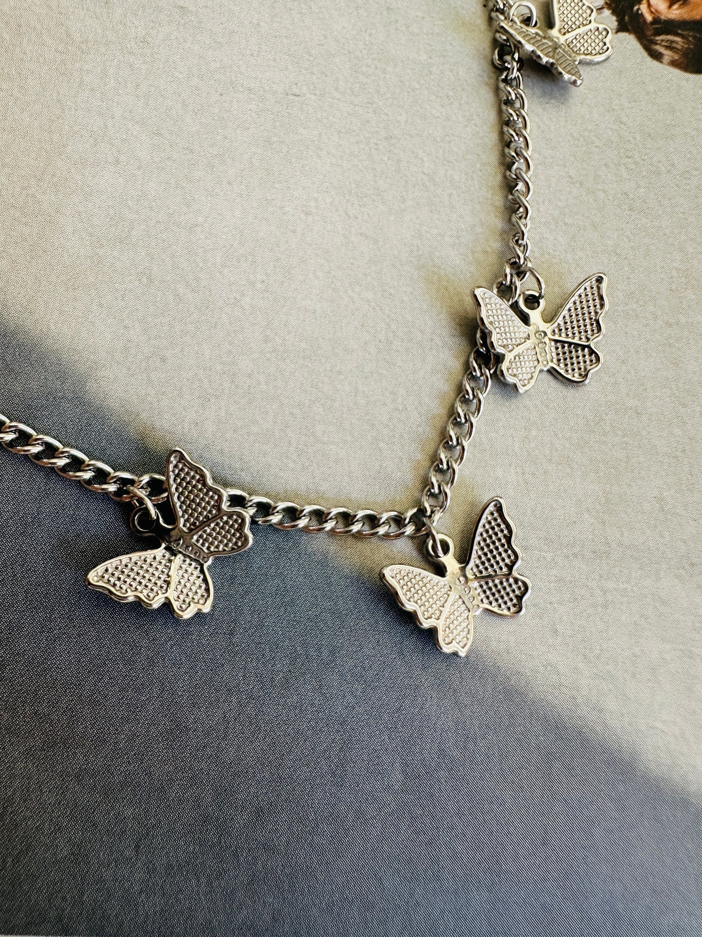 Collar MARIPOSAS Plateado