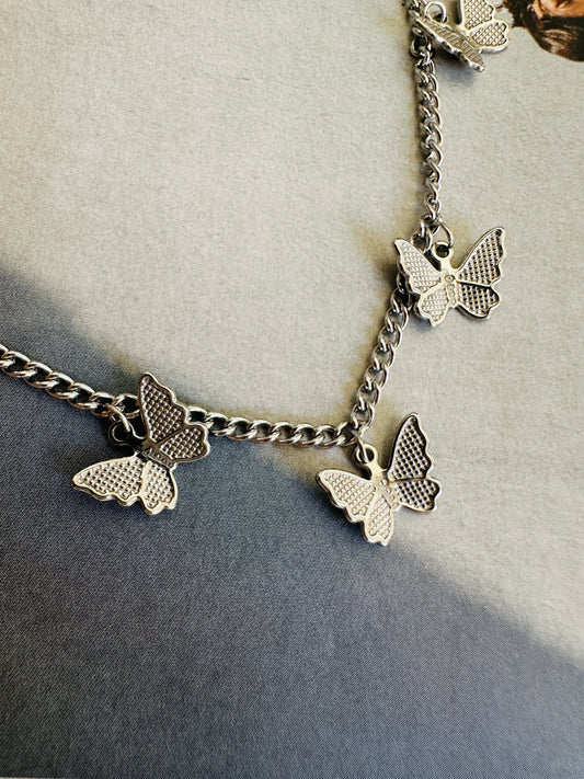 Collar MARIPOSAS Plateado