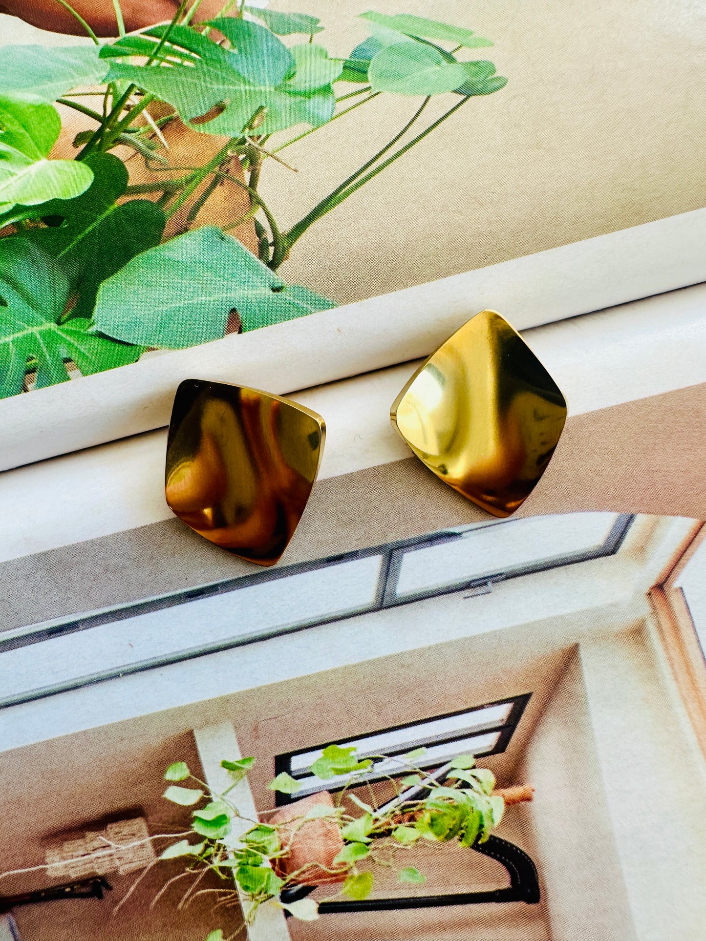 Pendientes ROMBO Dorado