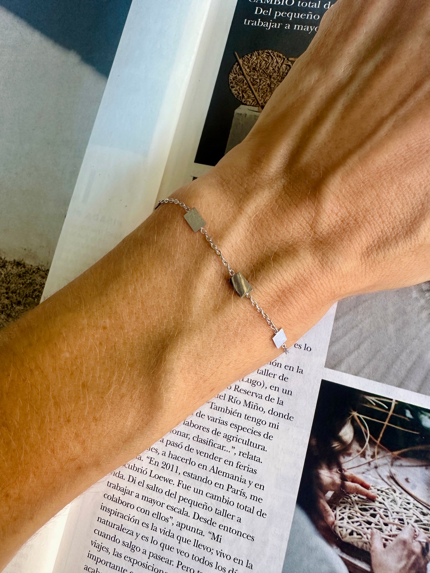 Pulsera CUBO Plateada