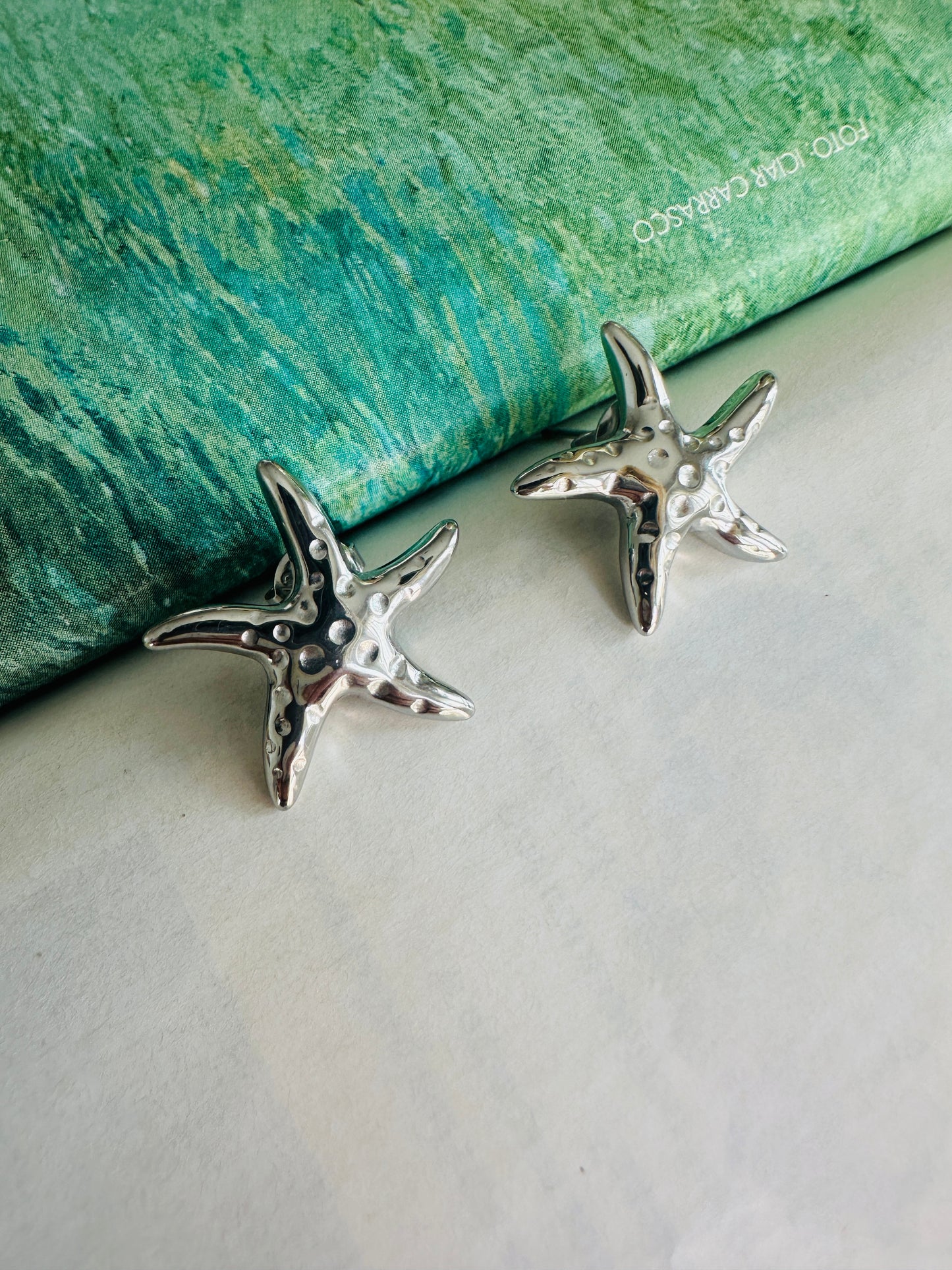 Pendientes ESTRELLA de MAR Plateado