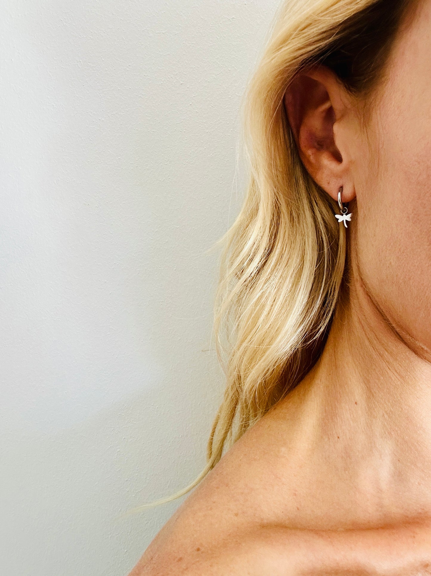 Pendientes LIBELULA Plateado