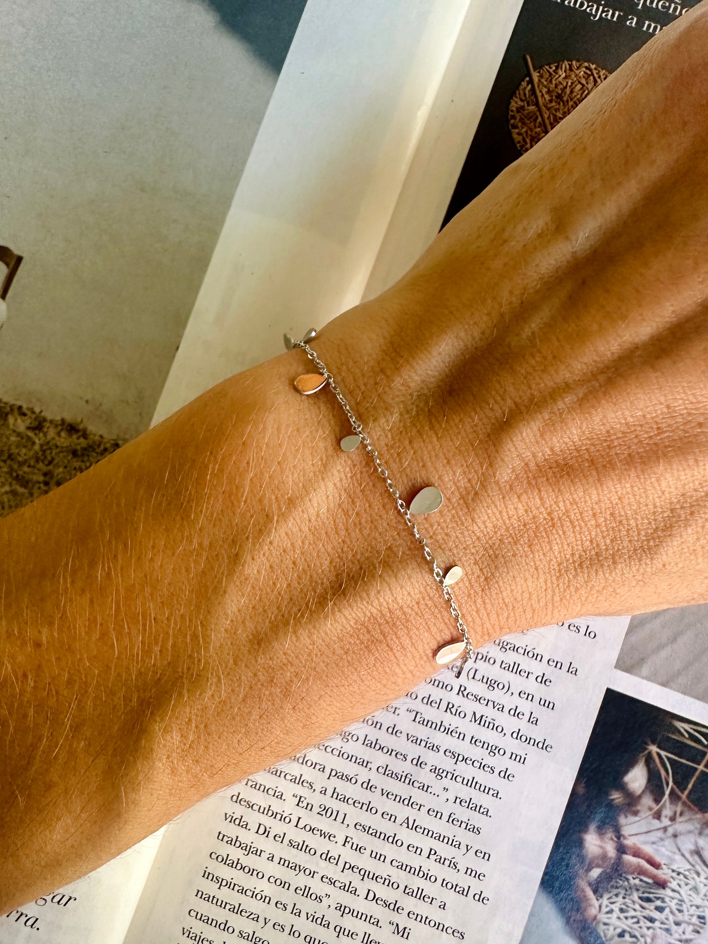 Pulsera LAGRIMA Plateada