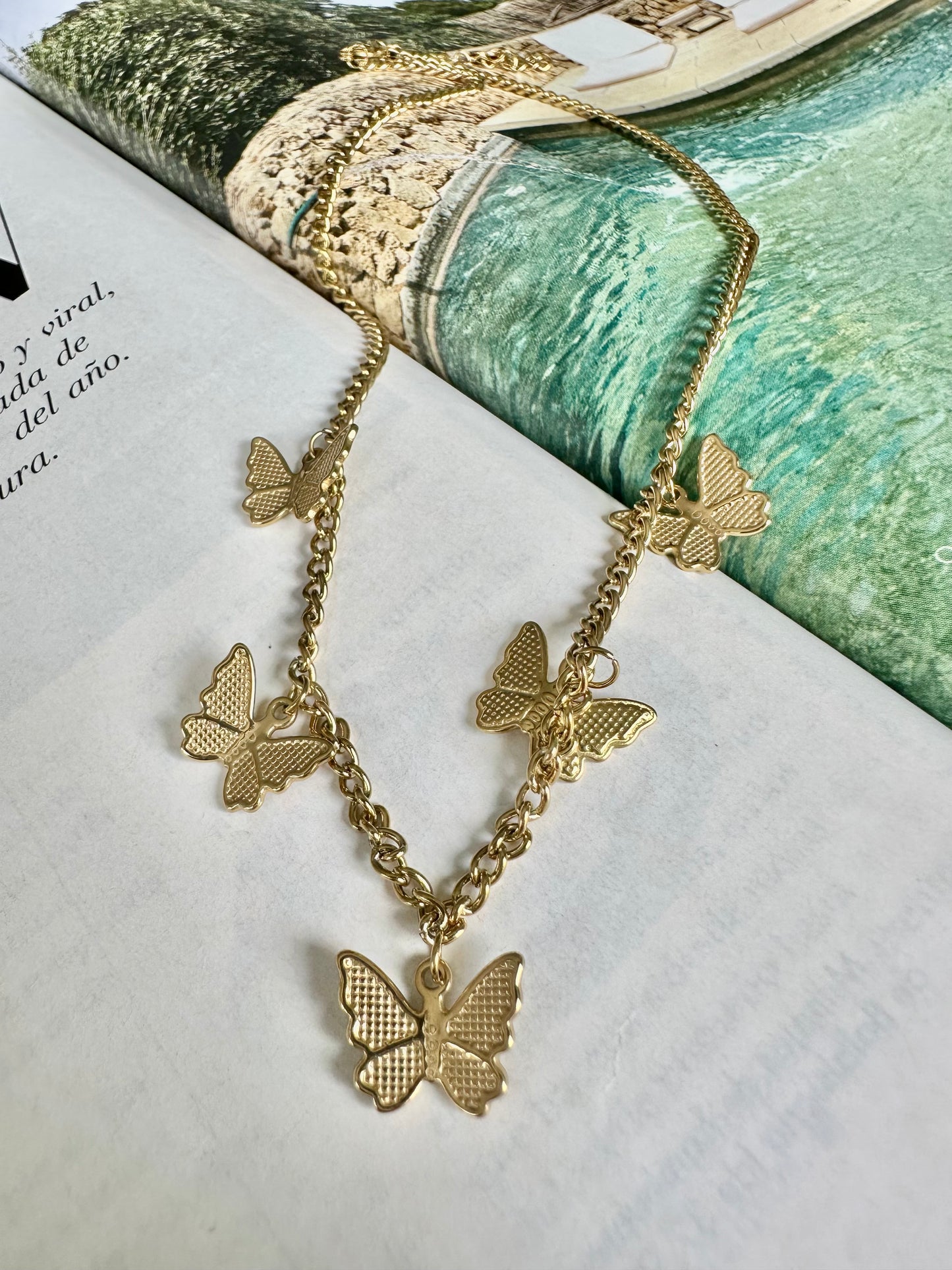 Collar MARIPOSAS Dorado