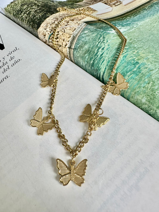 Collar MARIPOSAS Dorado