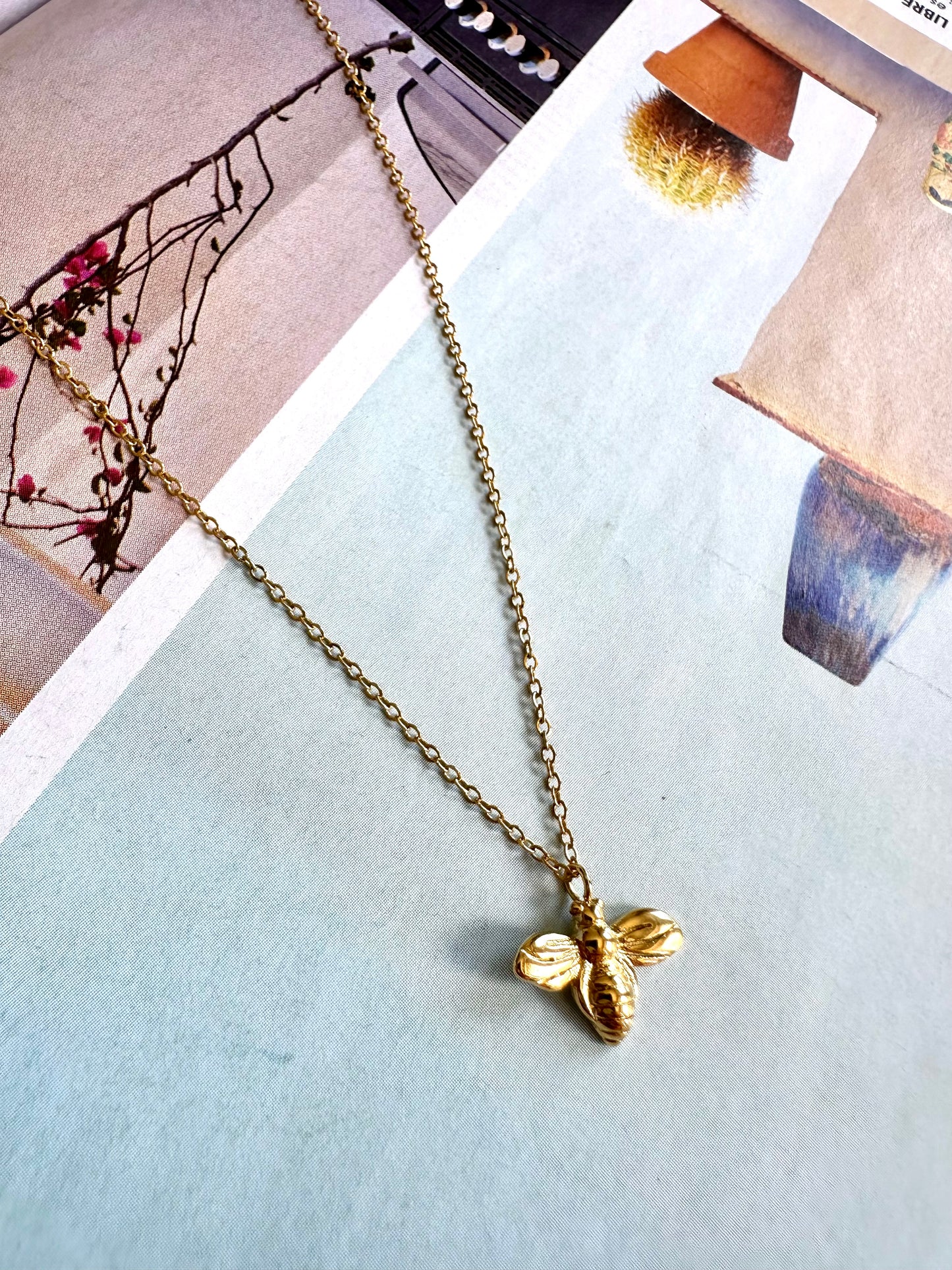 Collar ABEJA Plateado