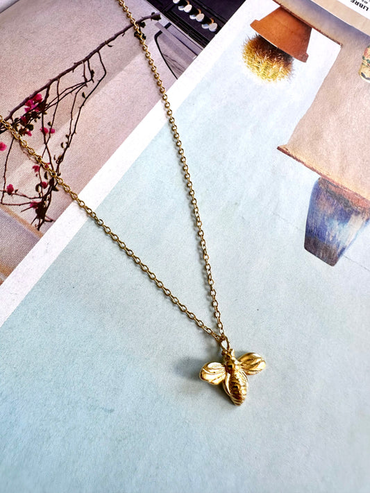 Collar ABEJA Plateado