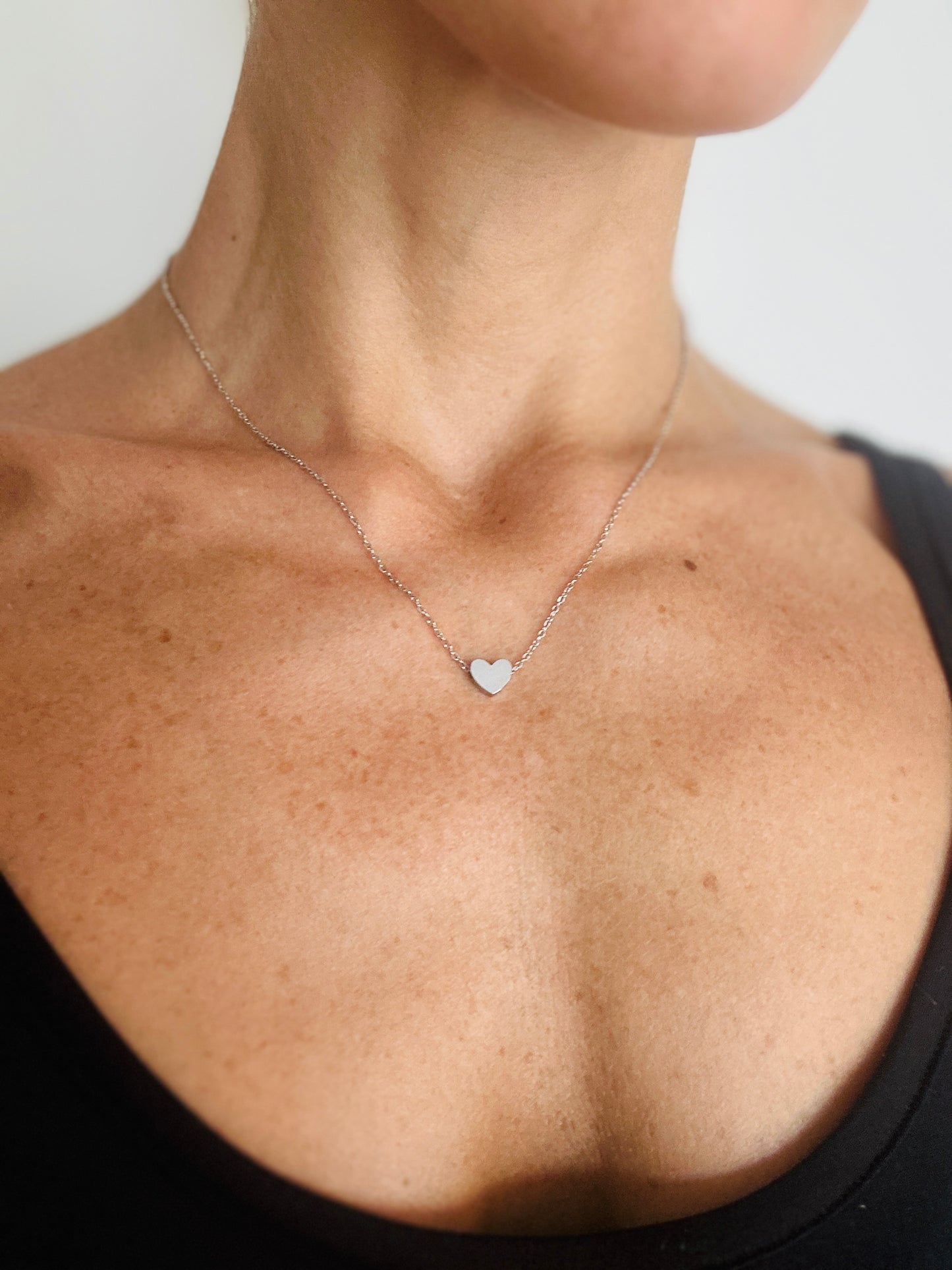 Collar Corazón MINI Plateado