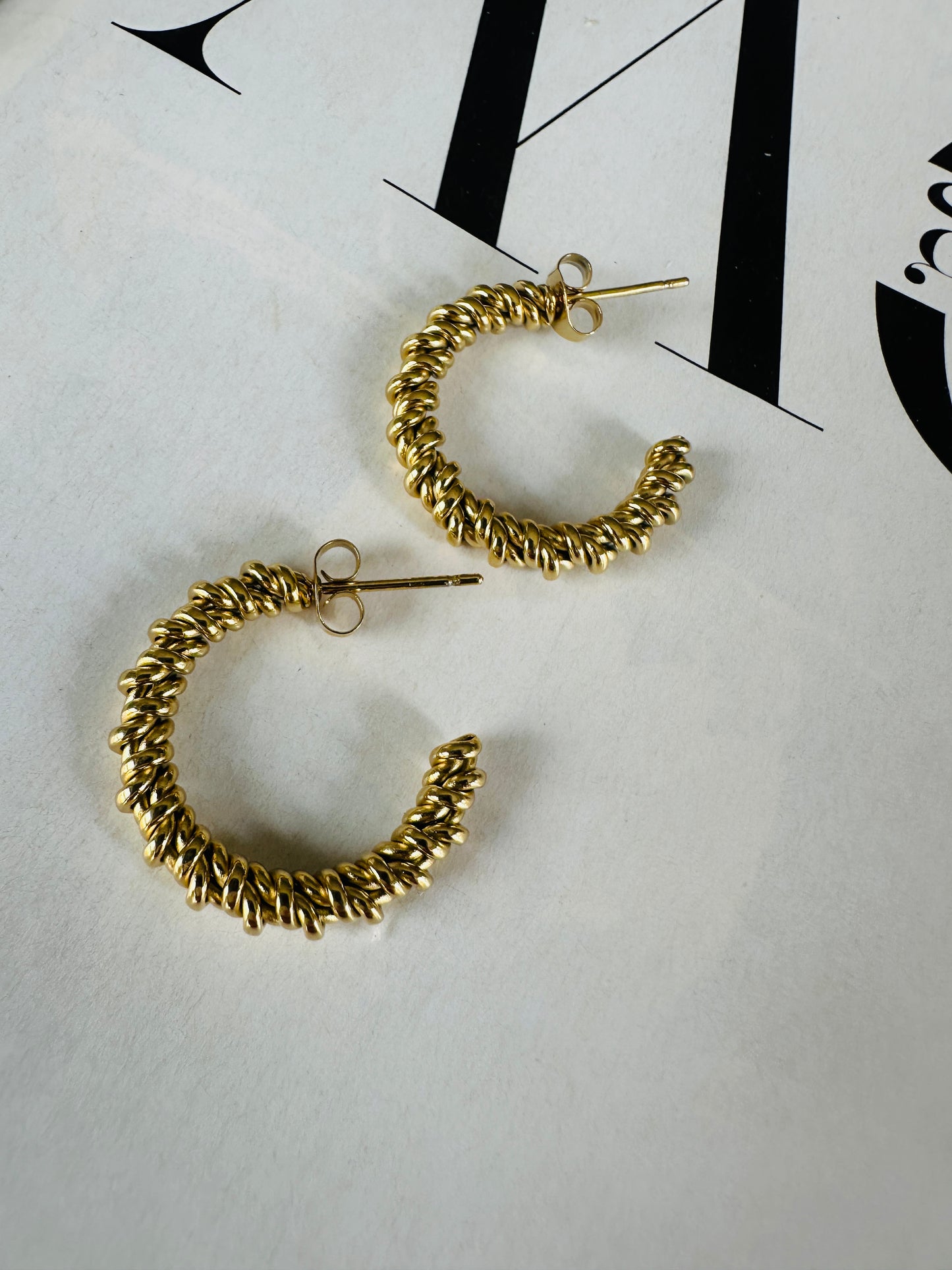 Pendientes ECLAT Mediano Dorado