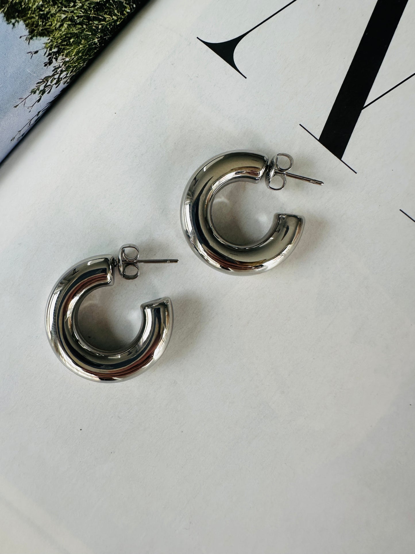 Pendientes COCA Plateado