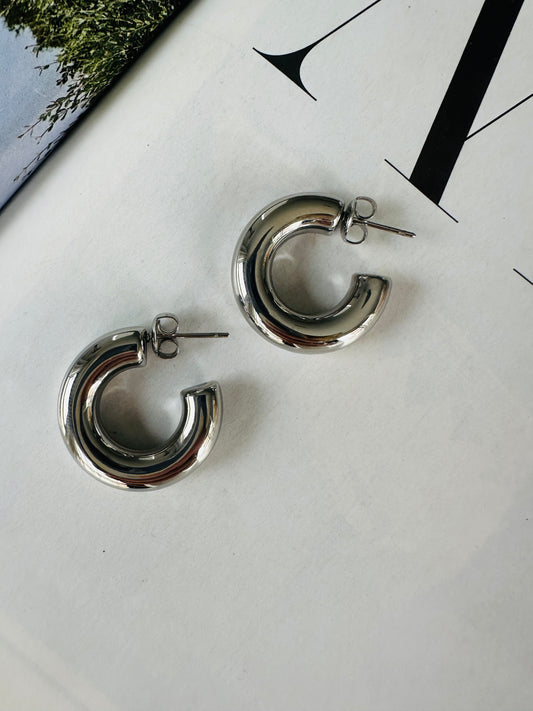 Pendientes COCA Plateado