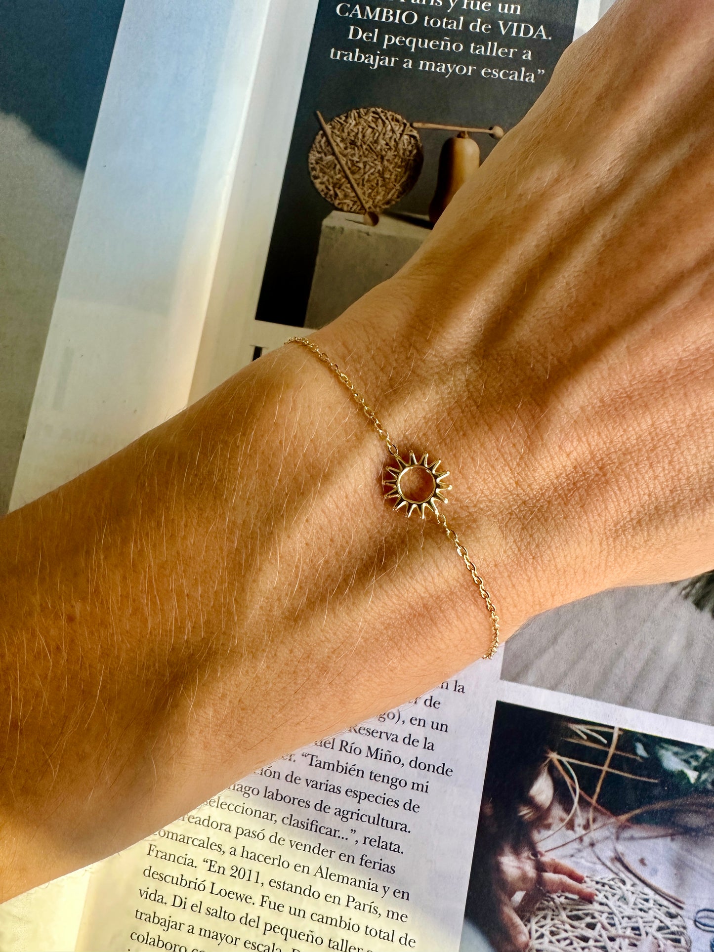 Pulsera SOL Dorado