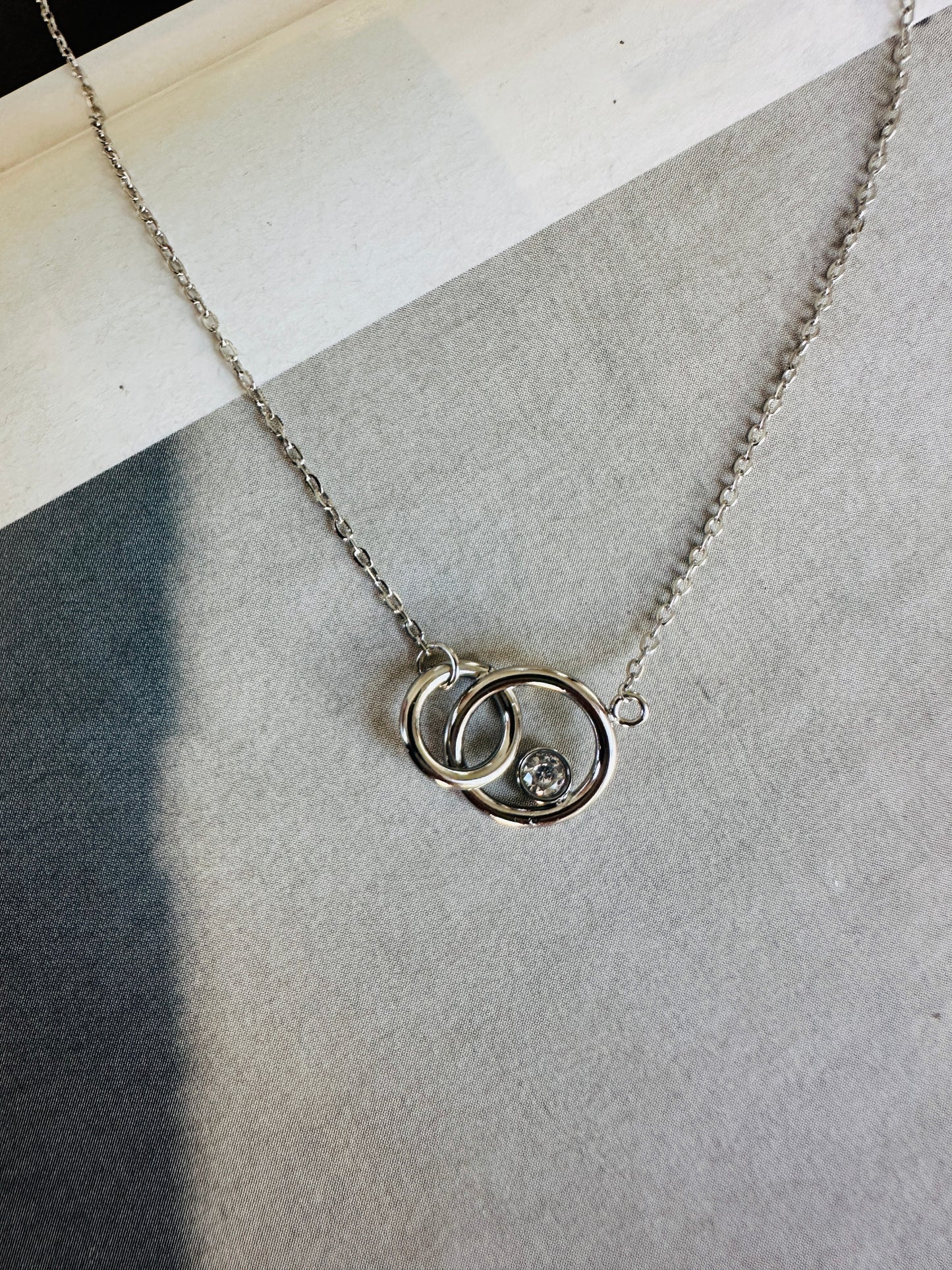 Collar UNION ZIRCONITA Plateado