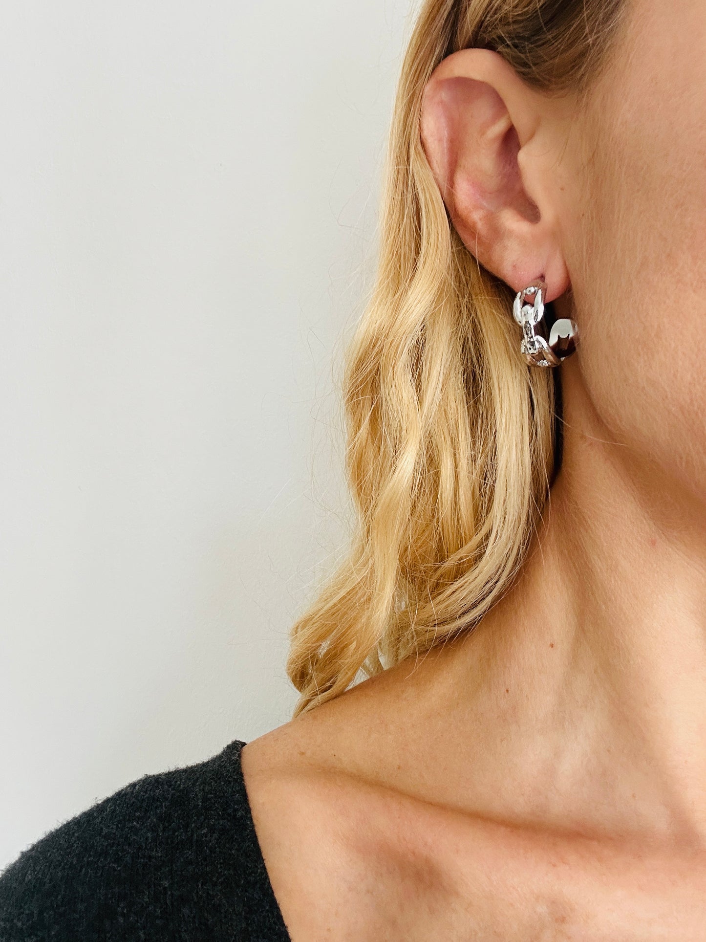 Pendientes CADENA Plateado