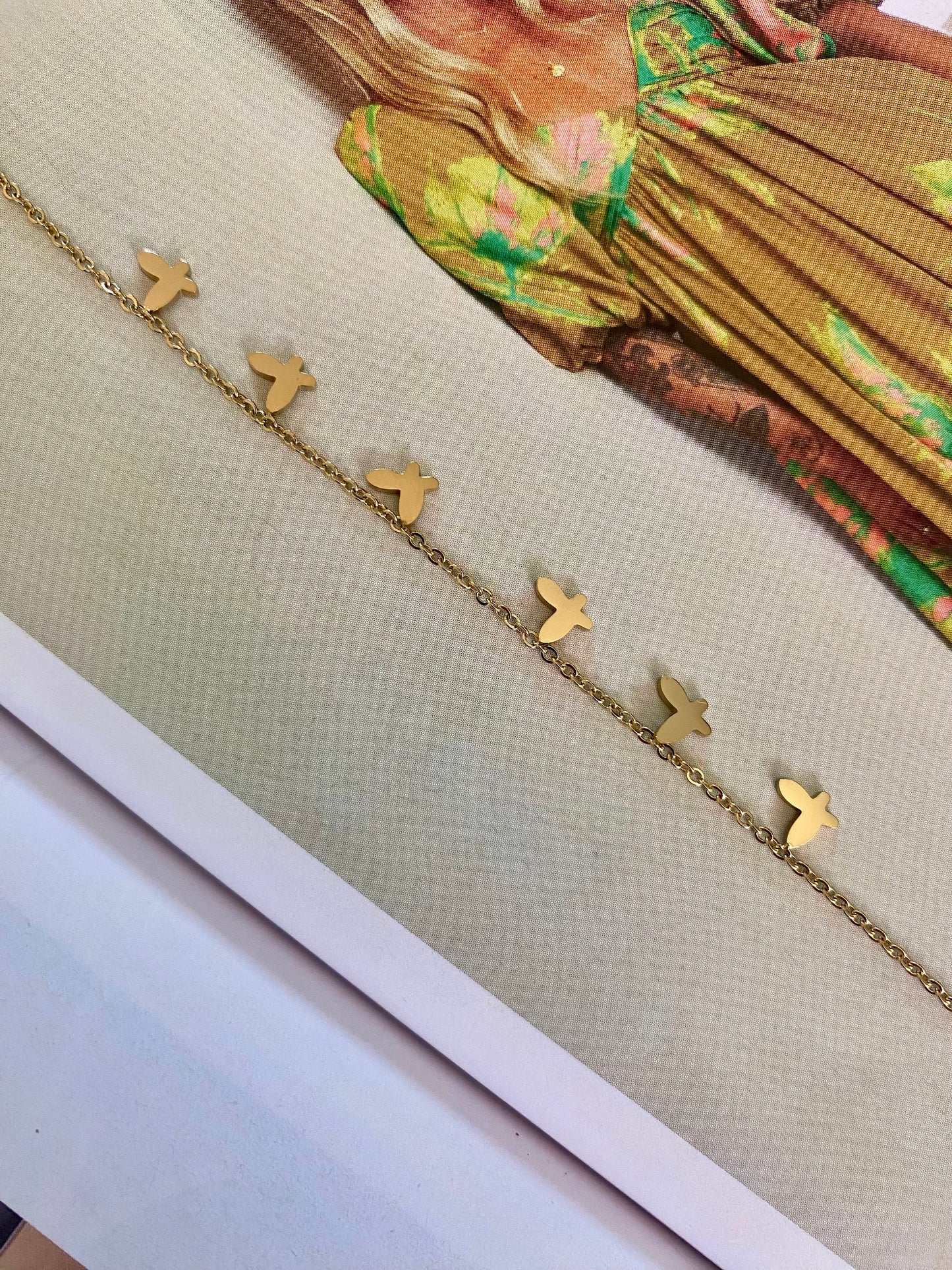 Pulsera MARIPOSAS Dorado