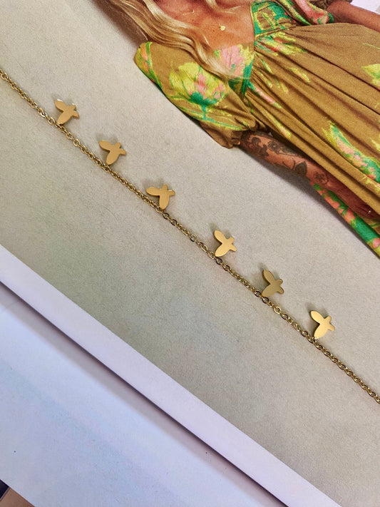 Pulsera MARIPOSAS Dorado