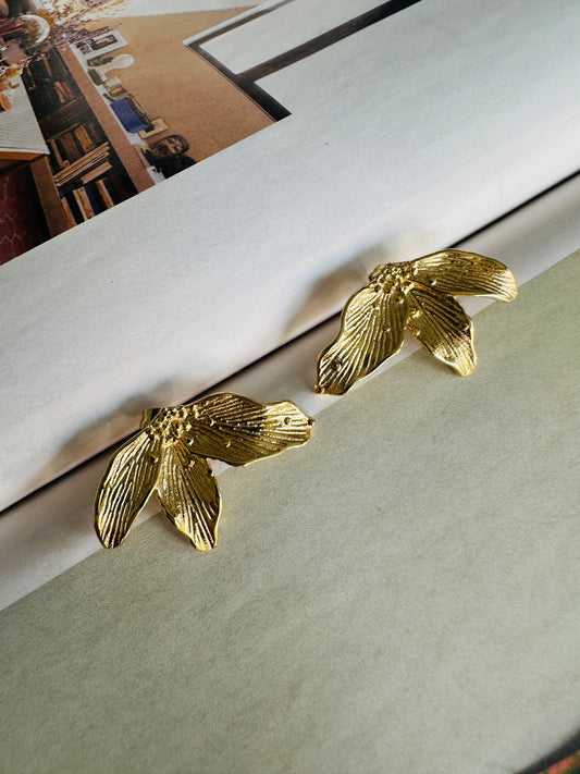Pendientes PÉTALOS Dorado