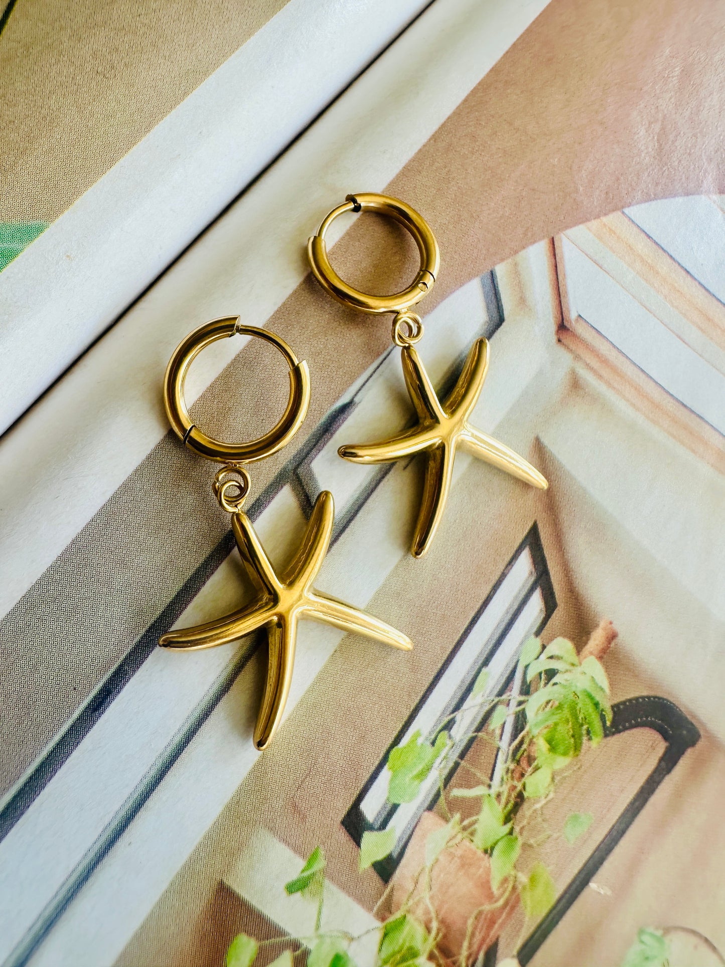 Pendientes ESTRELLA Dorado