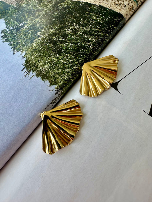 Pendientes ABANICO Dorado